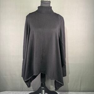 Killstar Sweater Women XS Pullover Knit Poncho Witchy Goth Emo Punk Cozy Black